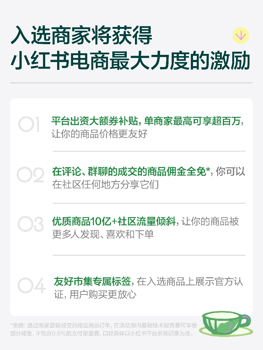 图:入选商家商品的激励措施