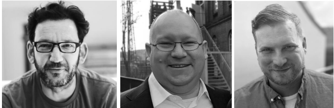 左起:Daniel Schäfer、Daniel Kaminski和Andre Maier将收购潘多拉魔盒产品线