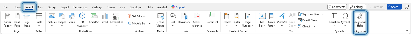 ▲?在 Word 中调用 SharePoint 电子签名?