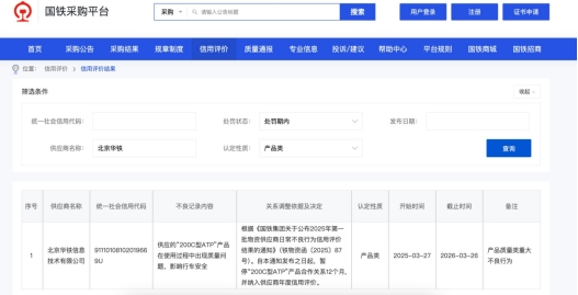 来源:国铁采购平台
