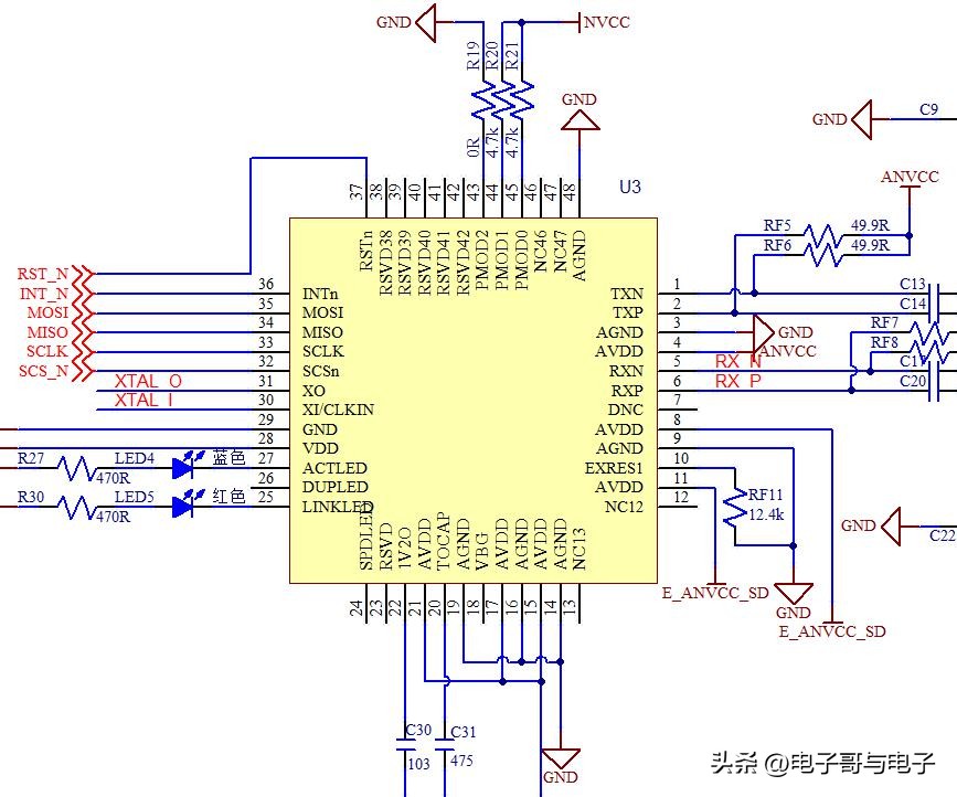 图6 W5500原理图